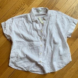 Madewell linen hilltop tee sz.M